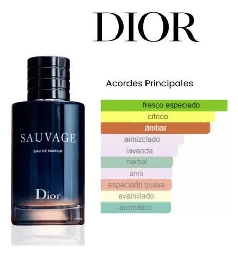 Perfume Dior Sauvage Eau de Parfum Ámbar Fougère 100ml